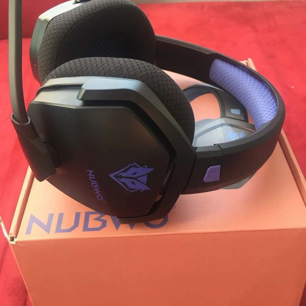 Black and Purple Gaming Headset